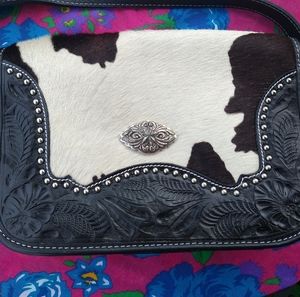 American West cow hide purse